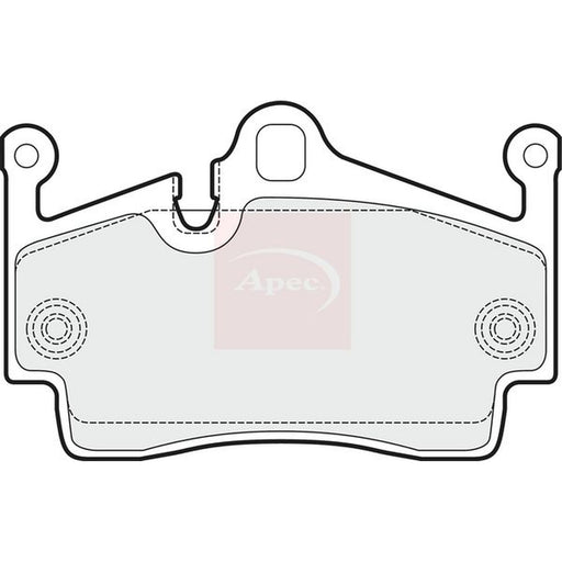 Apec Rear Brake Pad Set fits Porsche 718 Boxster 2016-2017 2.0 2.5
