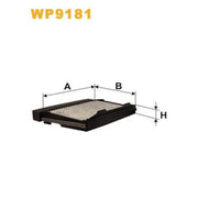 WIX Cabin Air Filter (Pollen Filter) WP9181