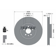 Textar 2 x Vented Front Brake Discs 92168203-x2