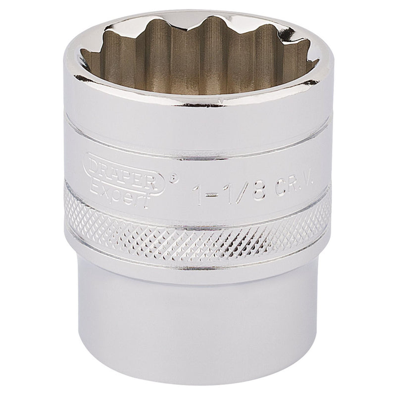 Draper HI-TORQ 12 Point Socket, 1/2" Sq. Dr., 1.1/8" 33727 Draper - Dynamic Drive