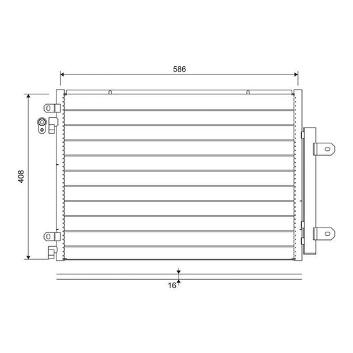 Valeo Air Conditioning Condenser 822715