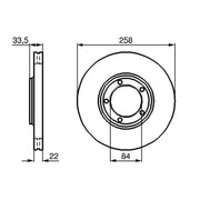 Bosch Front Brake Discs & Pads fits Mitsubishi L 300 III 1994-2002 2.0