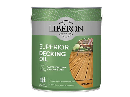 Liberon Superior Decking Oil Medium Oak 2.5 litre Liberon - Dynamic Drive