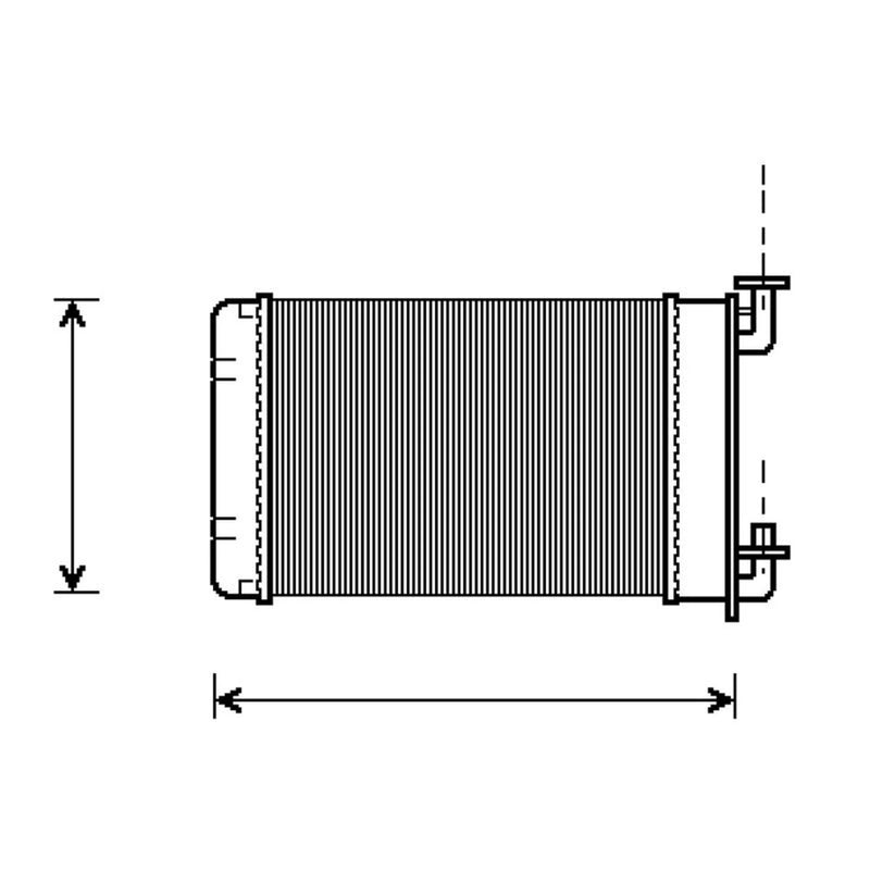 Valeo Heater Matrix Core Heat Exchanger 812238