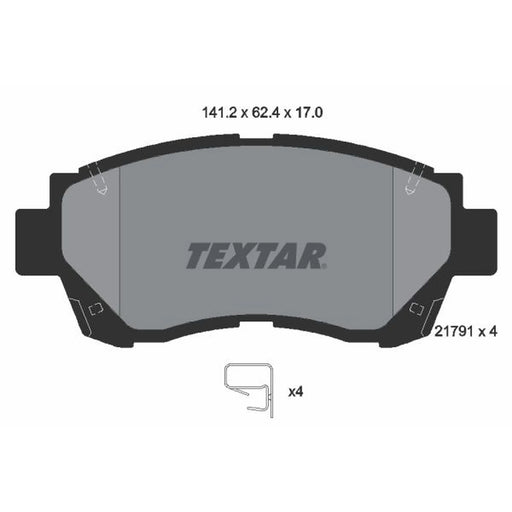 Textar Front Brake Pad Set 2179101