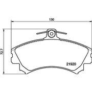 Mintex Front Brake Pad Set fits Mitsubishi Carisma 1995-2006 1.6 1.8 1.9