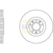 NAPA 2 x Vented Brake Discs fits Peugeot Rcz 2010-2015 1.6 2.0