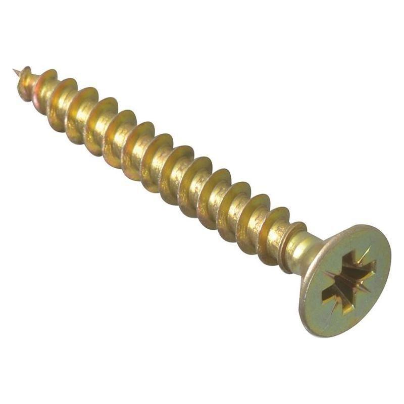 Forgefix Multi-Purpose Pozi Compatible Screw CSK ST ZYP 5.0 x 40mm Box 200 ForgeFix - NN4 Online