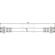 Apec Brake Hydraulic Hose Line Front fits Mitsubishi L200 1987-1996 2.5