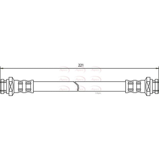 Apec Brake Hydraulic Hose Line outer HOS3440