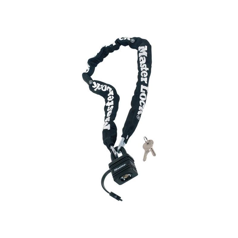Master Lock Weather Tough 40mm Padlock & Chain 90cm x 6mm Master Lock - Dynamic Drive