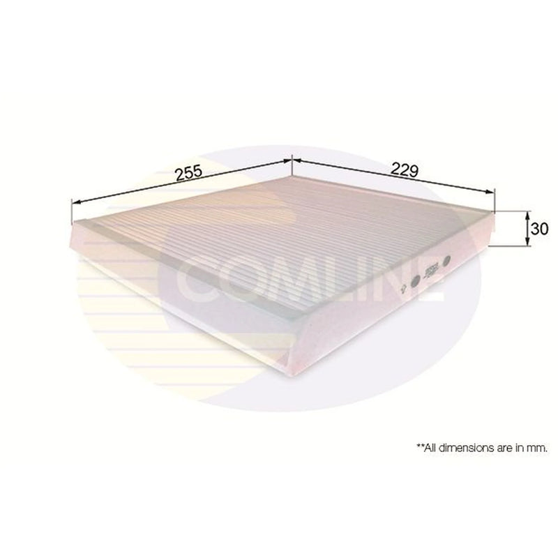 Comline Cabin Air Filter (Pollen Filter) fits Chevrolet Zafira 2001-2012 2.0