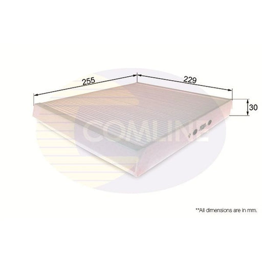 Comline Cabin Air Filter (Pollen Filter) fits Chevrolet Zafira 2001-2012 2.0