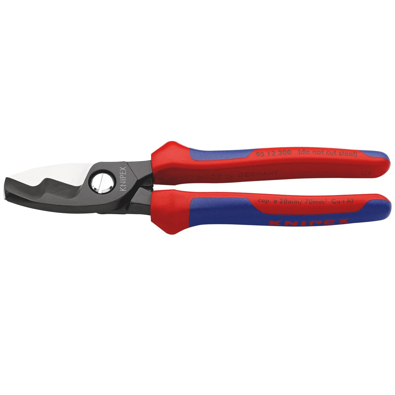 KNIPEX 95 12 200 SB Cable Shears with Twin Cutting Edge, 200mm - 95 12 200 SB - image 1