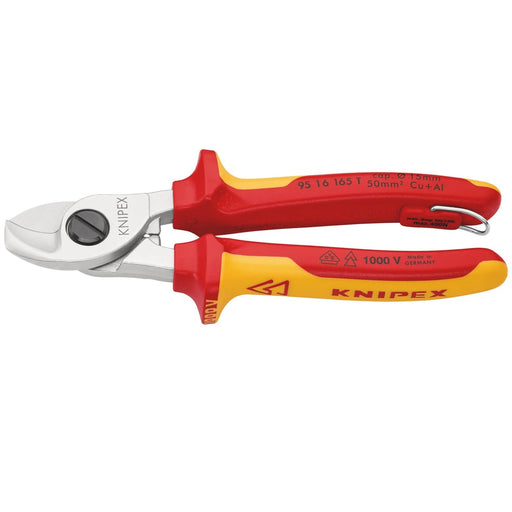 KNIPEX 95 16 165 T BK VDE Cable Shears, 165mm - 95 16 165 T BK - image 1