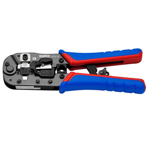 KNIPEX 97 51 13 SB Crimping Pliers for RJ45 Western plugs, 190mm - 97 51 13 SB