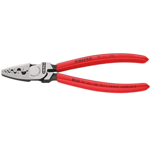 KNIPEX 97 71 180 SB Crimping Pliers for Wire Ferrules, 180mm - 97 71 180 SB - image 1