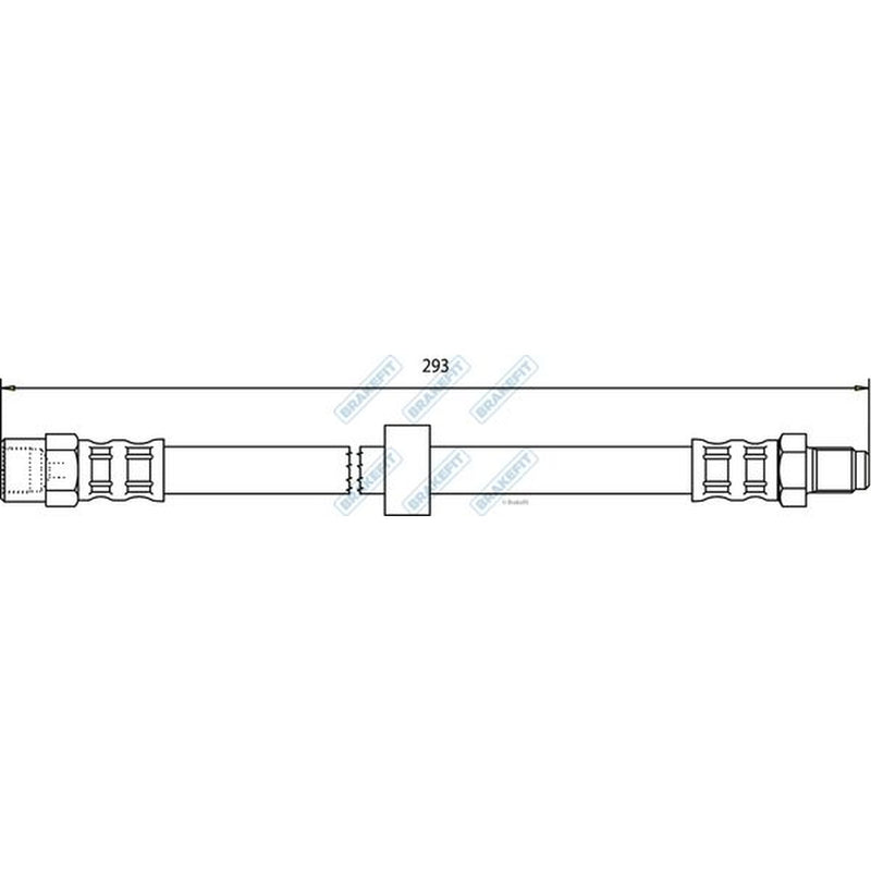 Apec Brake Hydraulic Hose Line Rear fits Volvo S80 I 1998-2006 2.0 2.4 2.5 2.9