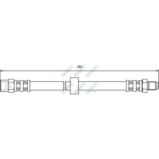 Apec Brake Hydraulic Hose Line Rear fits Volvo S80 I 1998-2006 2.0 2.4 2.5 2.9