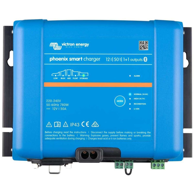 Victron Phoenix Smart IP43 Charger 1+1 (12V / 50A / 230V) Victron - NN4 Online