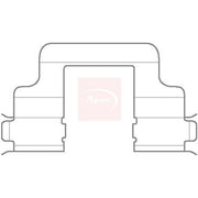 Apec Brake Pad Accessory Fitting Kit Rear KIT1130