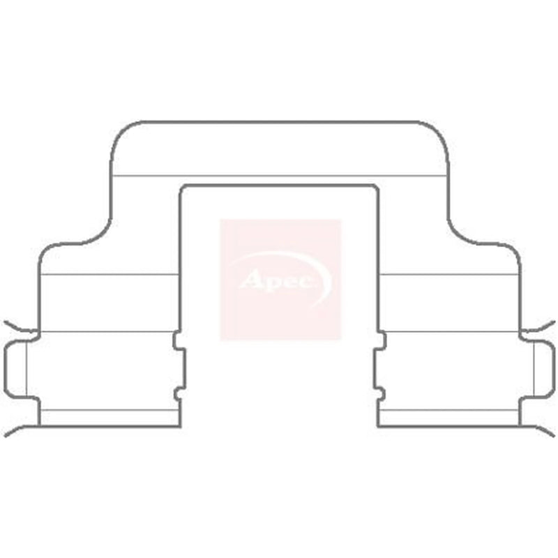 Apec Brake Pad Accessory Fitting Kit Rear KIT1130
