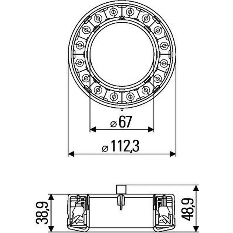 Hella Tail Light / Lamp LED Left fits Deutz-Fahr Series 5 2013 on