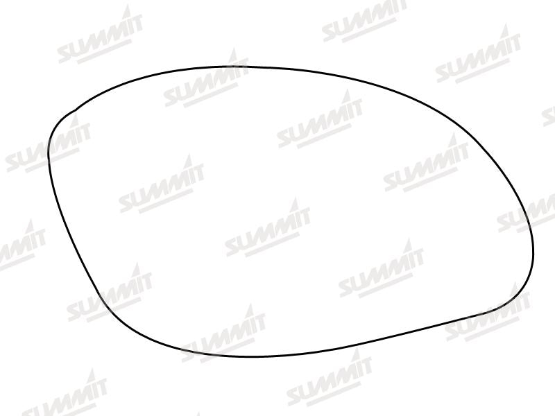 Summit Non-Heated Base Plate With Standard Mirror Glass fits Vauxhall Vectra 99 to 02 RHS Summit - Bars 4 Cars