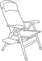 Quest Ragley Pro Comfort Camping Caravan Chair with Side Table Quest - Dynamic Drive