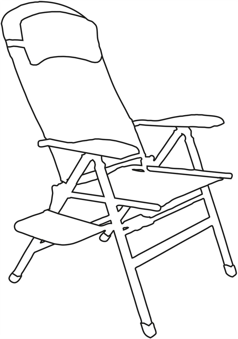 Quest Ragley Pro Comfort Camping Caravan Chair with Side Table Quest - Dynamic Drive