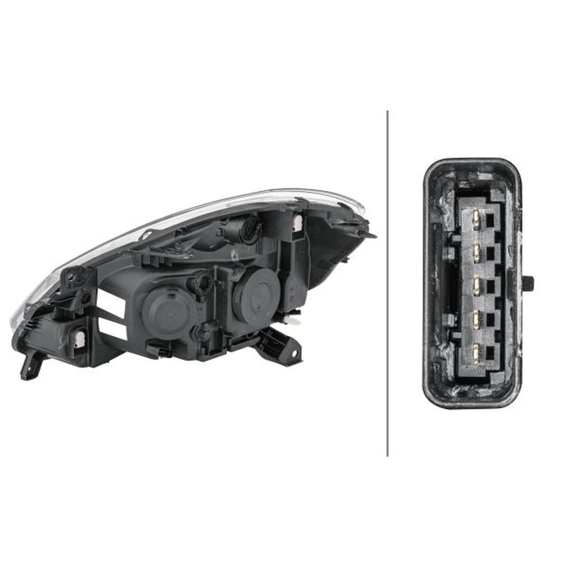 Hella Headlight Headlamp H7/H7 Right fits Renault Clio III 2005-2014