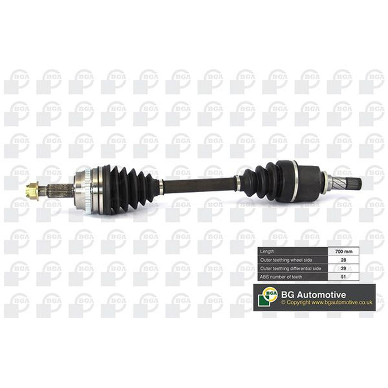 BGA CV Drive Shaft Driveshaft Front Left fits Opel Movano A 2003 on 2.5