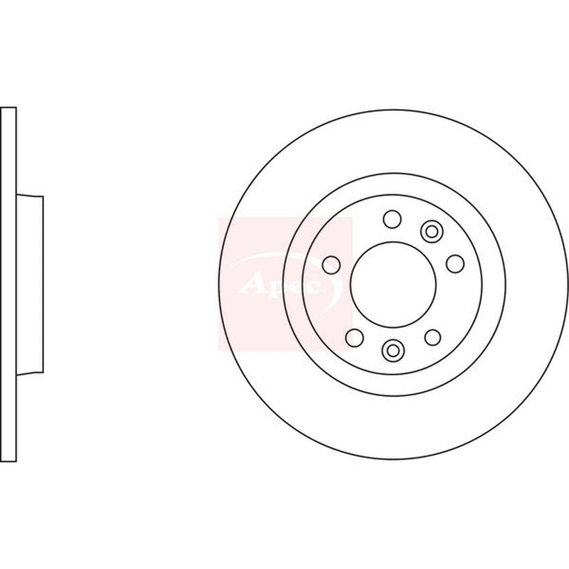 Apec Front Vented & Rear Vented Brake Discs & Pads fits Peugeot 407 2009 on 3.0