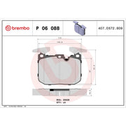 Brembo 4 x Front Brake Pad Set fits BMW 1 Sports Hatch 2011-2019