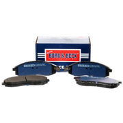 Borg & Beck Front Brake Discs & Pads fits Mitsubishi L200 1996-2007 2.0 2.5