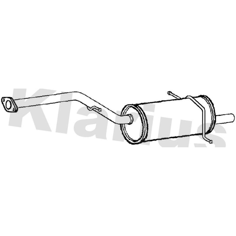 Klarius Box With Tail Pipe Rear fits Subaru Impreza 2000-2009 2.0