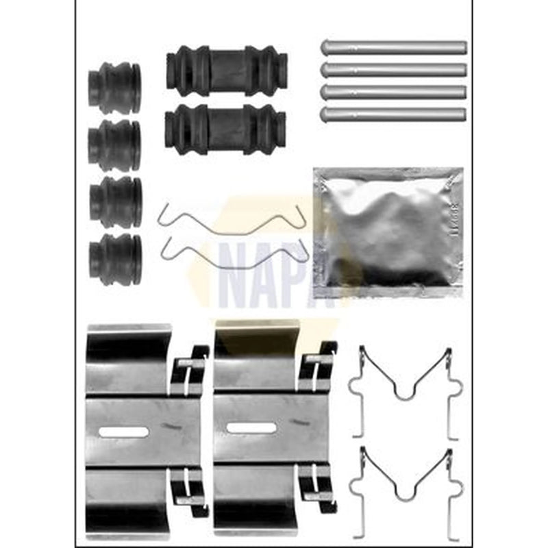 NAPA Brake Pad Accessory Fitting Kit Rear fits Toyota Rav 4 1997-2005 1.8 2.0