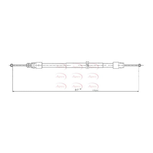 Apec Handbrake Cable Right Rear CAB1028