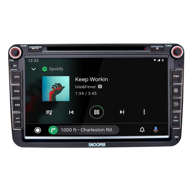 Snooper SMH 580VW 8" Multimedia Player with Advanced Smartphone Control for VW Snooper - Dynamic Drive