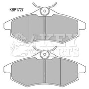 Key Parts 4 x Front Brake Pad Set fits Citroën C2 2003-2012 1.1 1.4