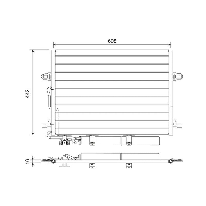 Valeo Air Conditioning Condenser 818003
