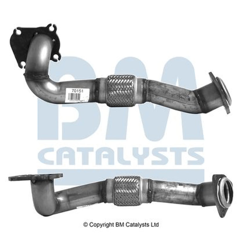 BM Catalysts Exhaust Pipe OD fits Seat Cordoba 1996-2002 1.9