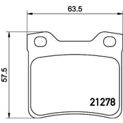 DON Rear Brake Pad Set fits Peugeot 406 1995-2004 1.6 1.8 1.9 2.0 2.1 2.2
