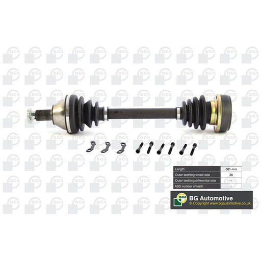 BGA CV Drive Shaft Driveshaft Front Left fits Seat Cordoba 2002-2009 1.2 1.4 1.9