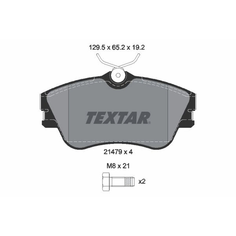 Textar Front Brake Pad Set 2147902