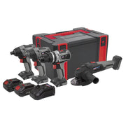 Sealey Brushless Tool Combo 4 x 20V SV20 Series 2 Batteries CP20VCOMBOX1 Sealey - Dynamic Drive