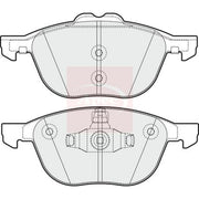Apec Front Brake Pad Set fits Ford Kuga II 2013-2019 1.5 1.6