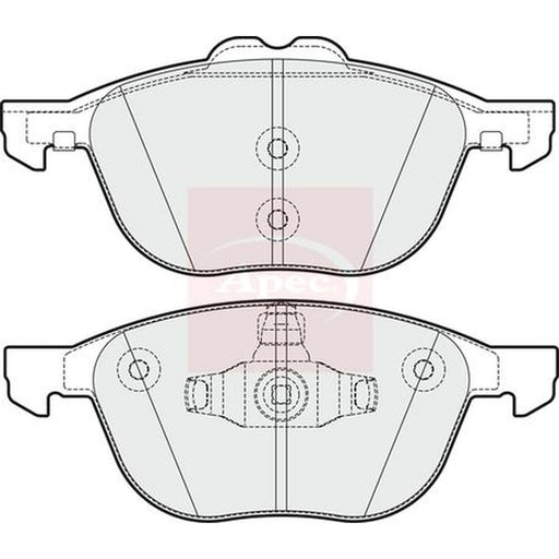 Apec Front Brake Pad Set fits Ford Kuga II 2013-2019 1.5 1.6