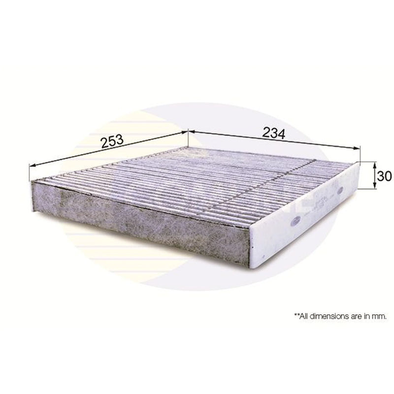 Comline Cabin Air Filter (Pollen Filter) fits Audi A3 2012-2020
