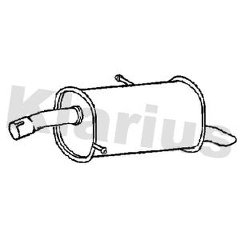 Klarius Tail Pipe Rear fits Ford Ecosport 2013 on 1.0